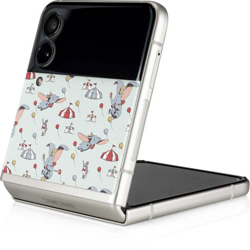 Disney Dumbo Vintage Pattern Galaxy Z Flip4 5G Skin